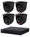 Dahua TiOC 2.0 6MP 4 Channel Eyeball IP CCTV Kit BLACK (WITH 4 TB HDD)