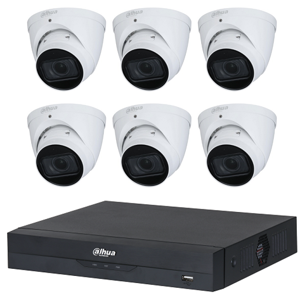 Dahua WizSense 8MP 8 Channel Motorised Eyeball IP CCTV KIT (with 2TB HDD)