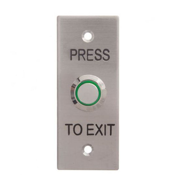 1107 Illuminated Architrave Plate Exit Button