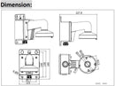 Hikvision DS-1272ZJ-110B Dimensions