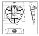 Hikvision DS-1281ZJ-DM25 Ceiling Mount Bracket Dimensions