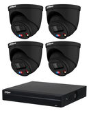 Dahua TiOC 2.0 6MP 4 Channel Eyeball IP CCTV Kit BLACK (WITH 4 TB HDD)