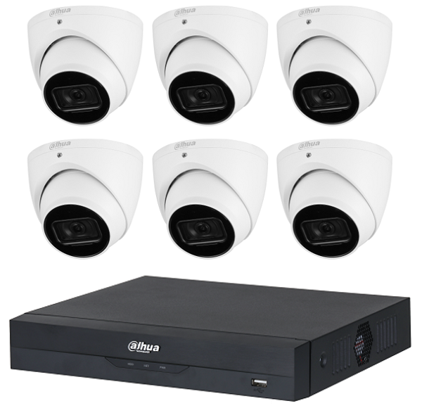 Dahua WizSense 6MP 8 Channel Eyeball IP CCTV KIT (with 2TB HDD)