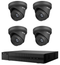 Hikvision HiLook 6MP 4CH Fixed Turret IP CCTV Kit (With 3 TB HDD) BLACK