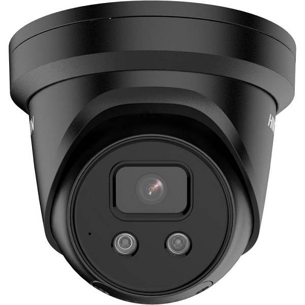 Hikvision DS-2CD2366G2-ISU/SL 6MP AcuSense Strobe Light and Audible Warning Fixed Turret Network Camera (BLACK)