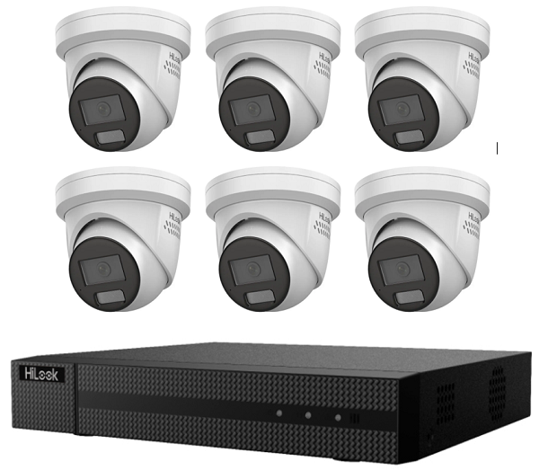 Hikvision HiLook 6MP 8CH All-in-One Fixed Turret IP CCTV Kit