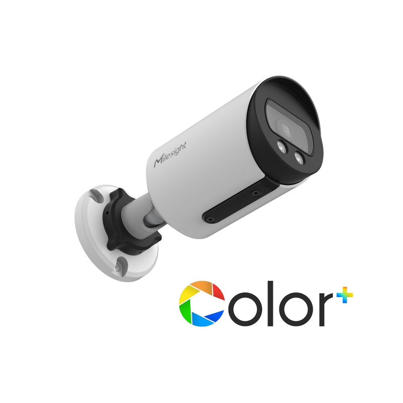 Milesight MS-C8164-UPD 8MP AI Color+ Vandal-proof Mini Bullet Network Camera