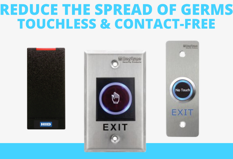 Reduce the spread of germs. Touchless and contact-free access control.