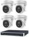 Hikvision AcuSense 6MP 4 Channel Turret IP CCTV KIT (with 3TB HDD) (WITHOUT AUDIO)