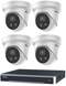 Hikvision AcuSense 6MP 4 Channel Turret IP CCTV KIT (with 3TB HDD) (with AUDIO)