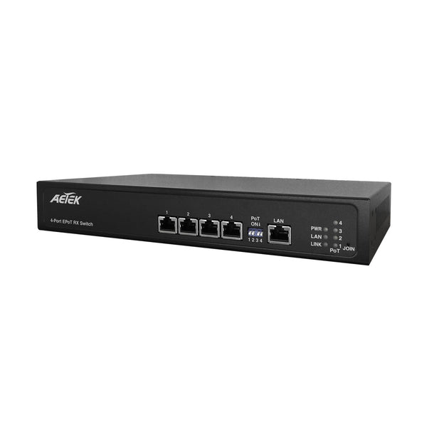Aetek XT10-041-250 Indoor 4x PoE Over UTP/STP Cat.x Cable Receiver