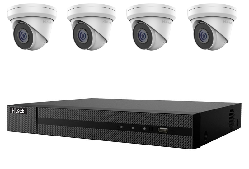 Hikvision HiLook 4MP 4CH Turret IP CCTV Kit