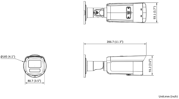 Hikvision DS-2CD2T67G2-L 6MP ColorVu Fixed Bullet Network Camera