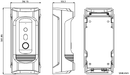 Hikvision DS-KB8113-IME1 2MP Vandal-Resistant Doorbell Dimensions
