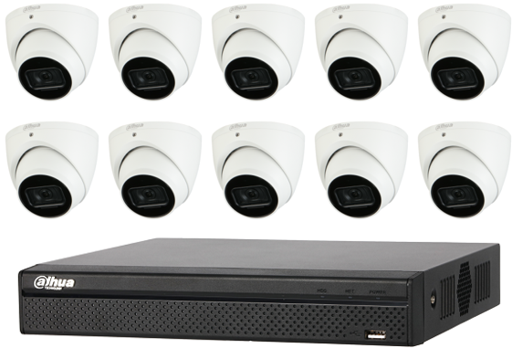 Dahua WizSense 6MP 16CH Eyeball IP CCTV Kit (with 3TB HDD)