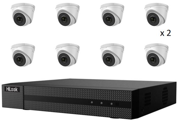 Hikvision HiLook 4MP 16CH Turret IP CCTV Kit (with 3TB HDD)