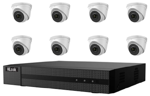 Hikvision HiLook 4MP 8CH Turret IP CCTV Kit (with 2TB HDD)