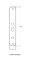 Assa Abloy Aperio AS-E100-PL2SSS Cover Plate Dimensions