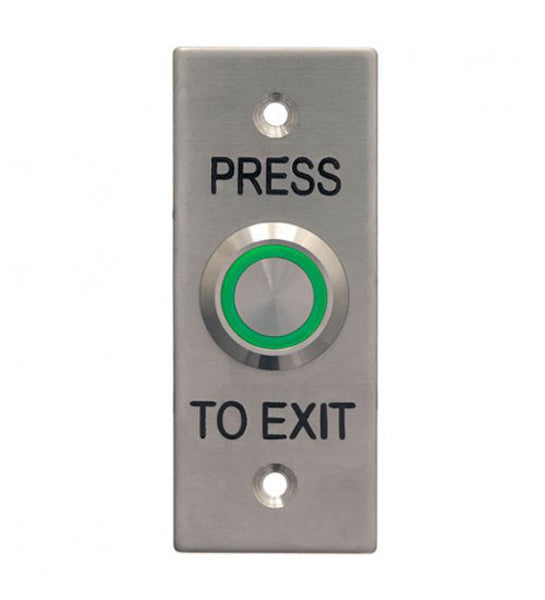 1103 Illuminated Architrave Plate Exit Button