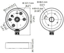 Hikvision DS-1280ZJ-SD11 CCTV Camera Junction Box Dimensions