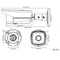 Hikvision DS-2CD2T85FWD-I5 8MP Fixed Bullet Network Camera Dimensions