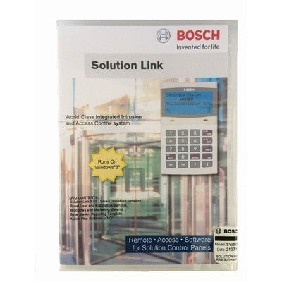 Bosch SW500B Solution Link Panel Programming Software