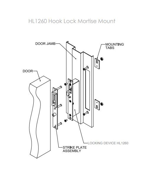 FSH HL1260 High Security Motorised Hook Lock