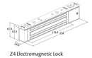 Assa Abloy Lockwood PD-770300-S Z4 Electromagnetic Lock Dimensions