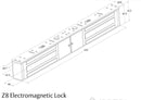 Assa Abloy Lockwood PD-770600-112 Z8 Electromagnetic Lock Dimensions