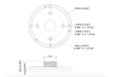 Dahua PFA101 Mount Adapter Dimensions