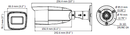 Hikvision HiLook THC-B340-VF 4MP Varifocal Bullet EXIR Camera Dimensions